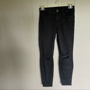 American Eagle 00 X Short Black Jeans